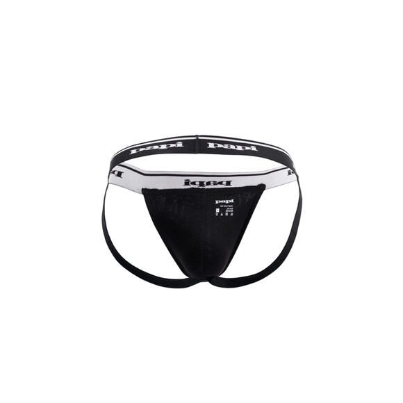 Papi Rib Jockstrap Black Large - Picture 3 of 9